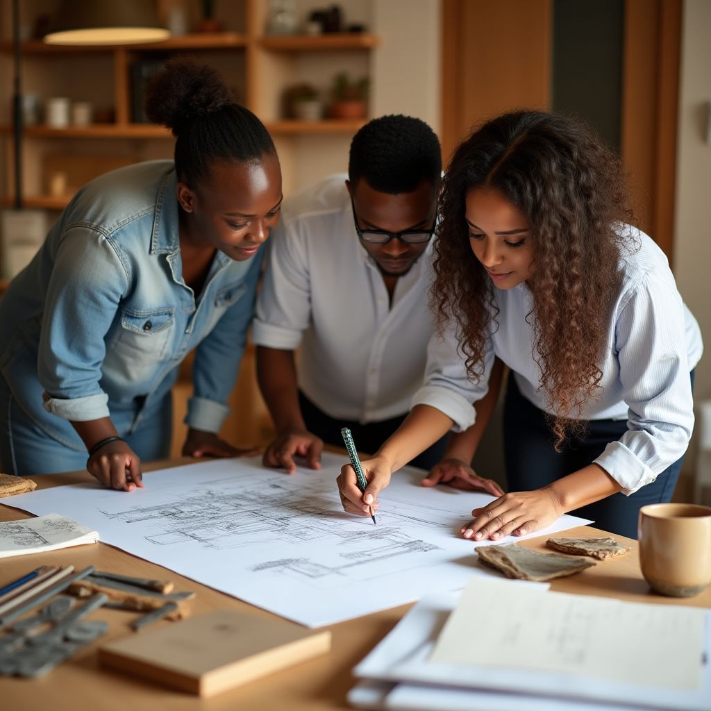 Our design team working on premium cottage concepts